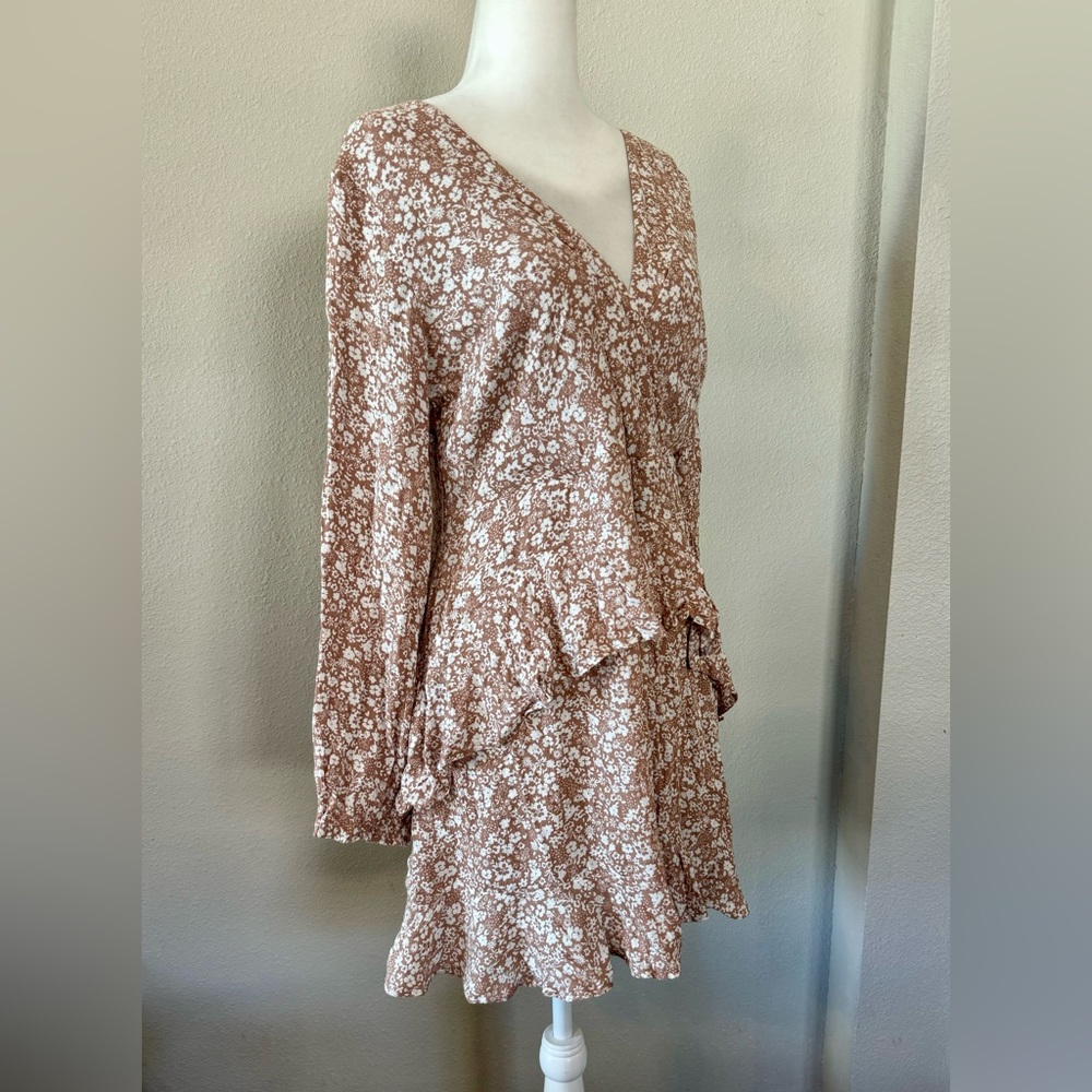 Altar’d State Long-sleeved Floral Mini-Dress